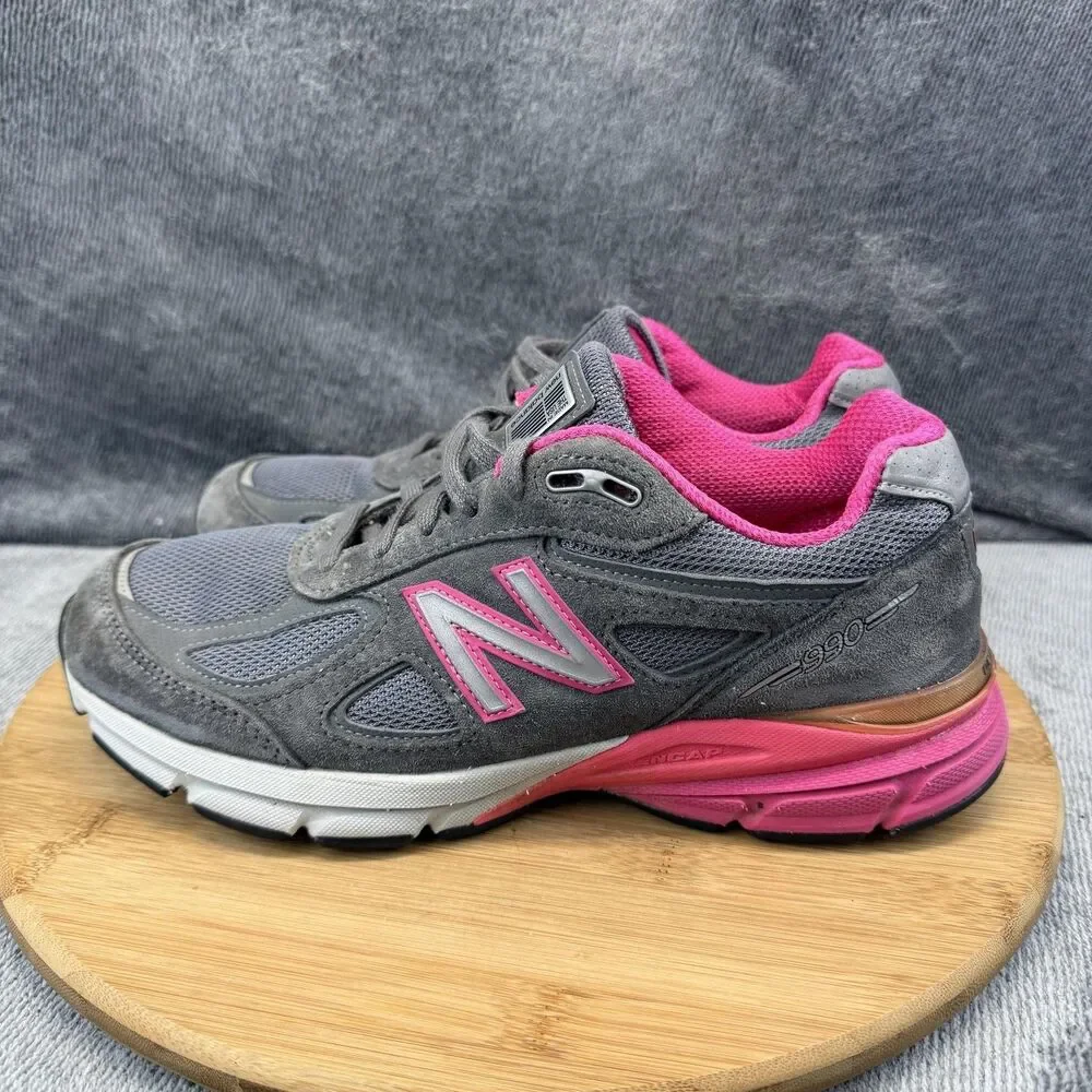 New Balance 990 Shoes Womens Size 9 Gray Suede Mesh Running Sneakers W990GP4